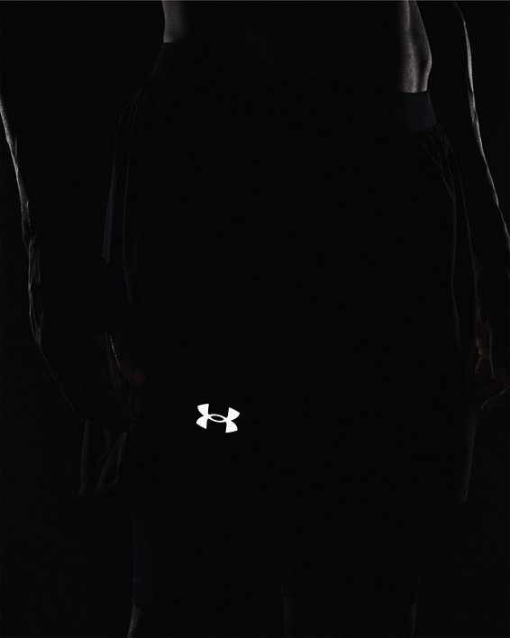 男士UA Launch 5英寸二合一短褲, Black, pdpMainDesktop image number 3